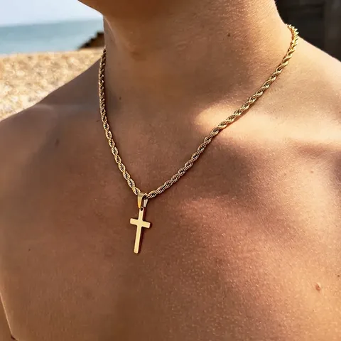 Collier homme religieux Louis