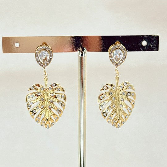 Boucles d'oreilles Monstera