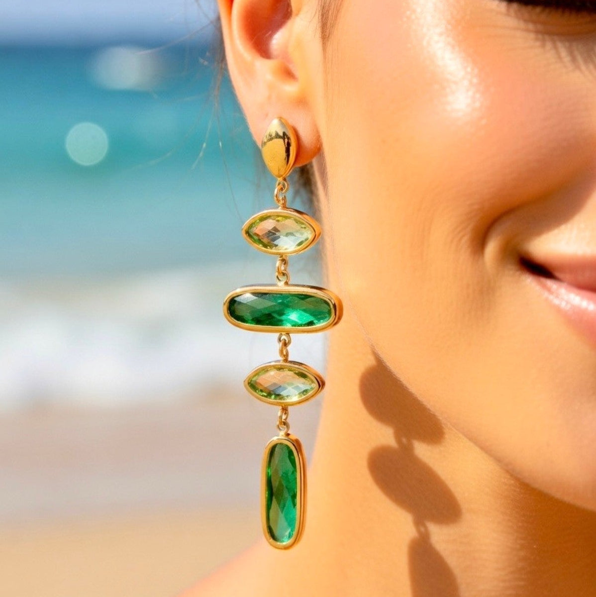 Boucles d'oreilles Cristaux