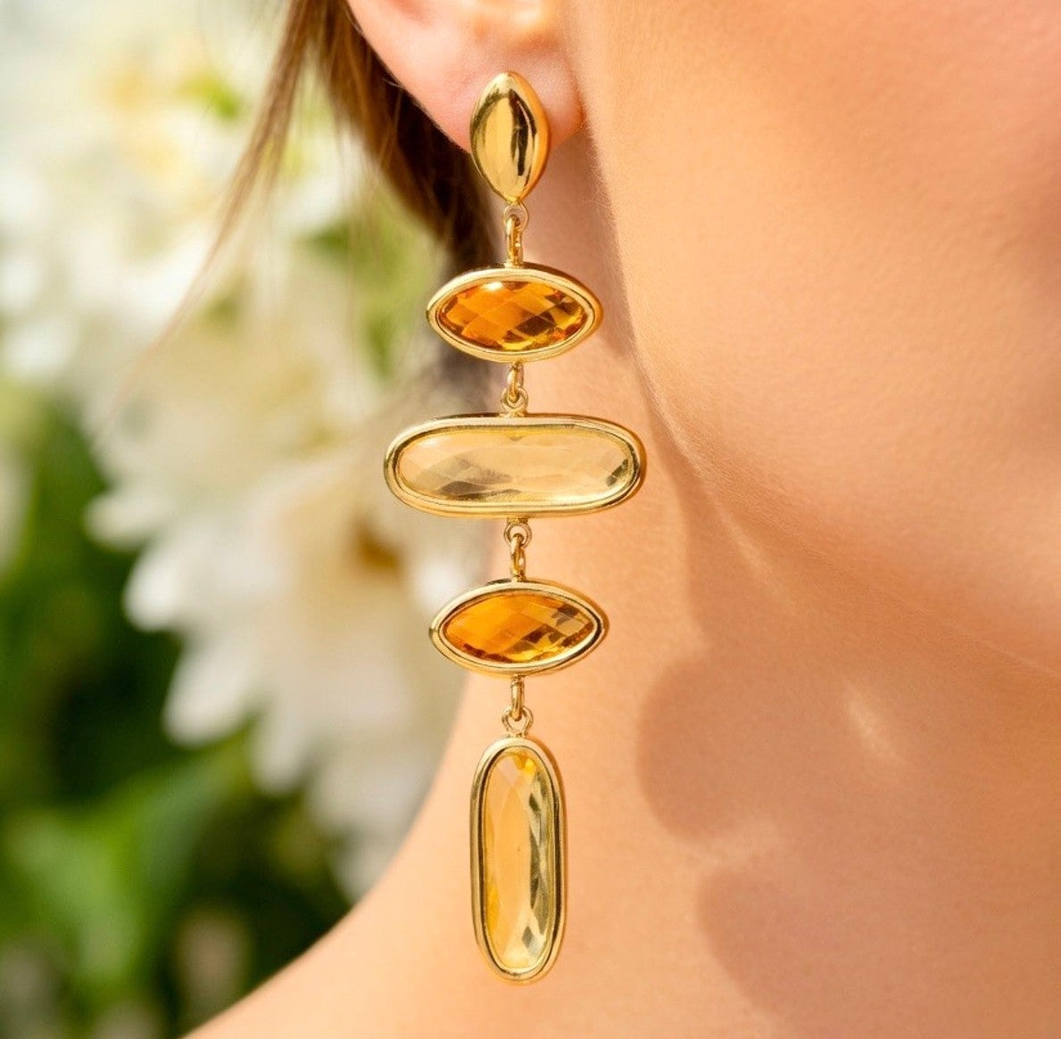 Boucles d'oreilles cristaux