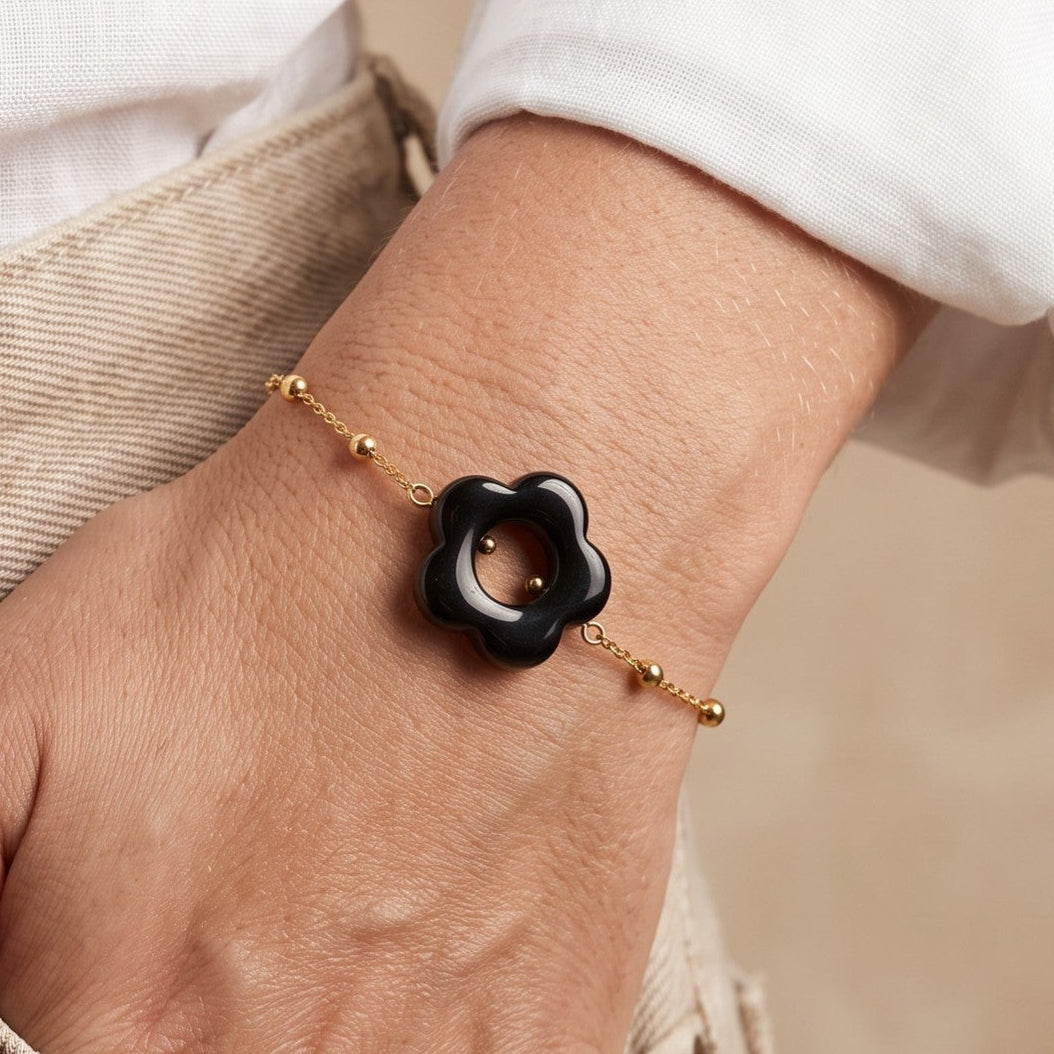 Parure collier et bracelet Noiry