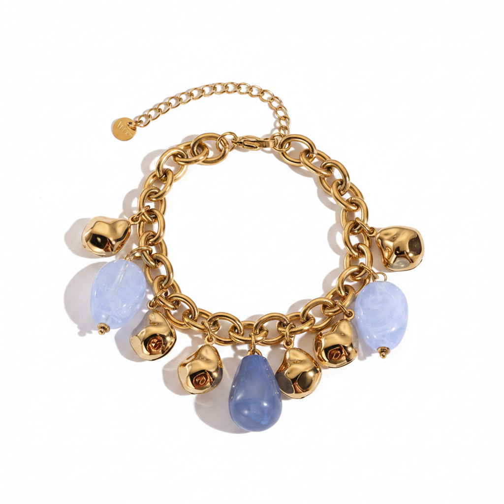 Bracelet acier inoxydable Bleu