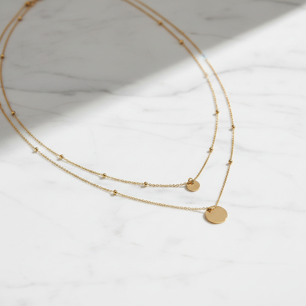 Collier 2 rang Rond