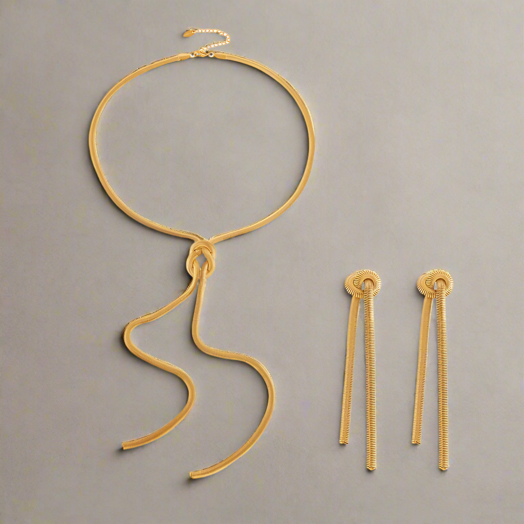 Parure collier et boucles d'oreilles Victoria