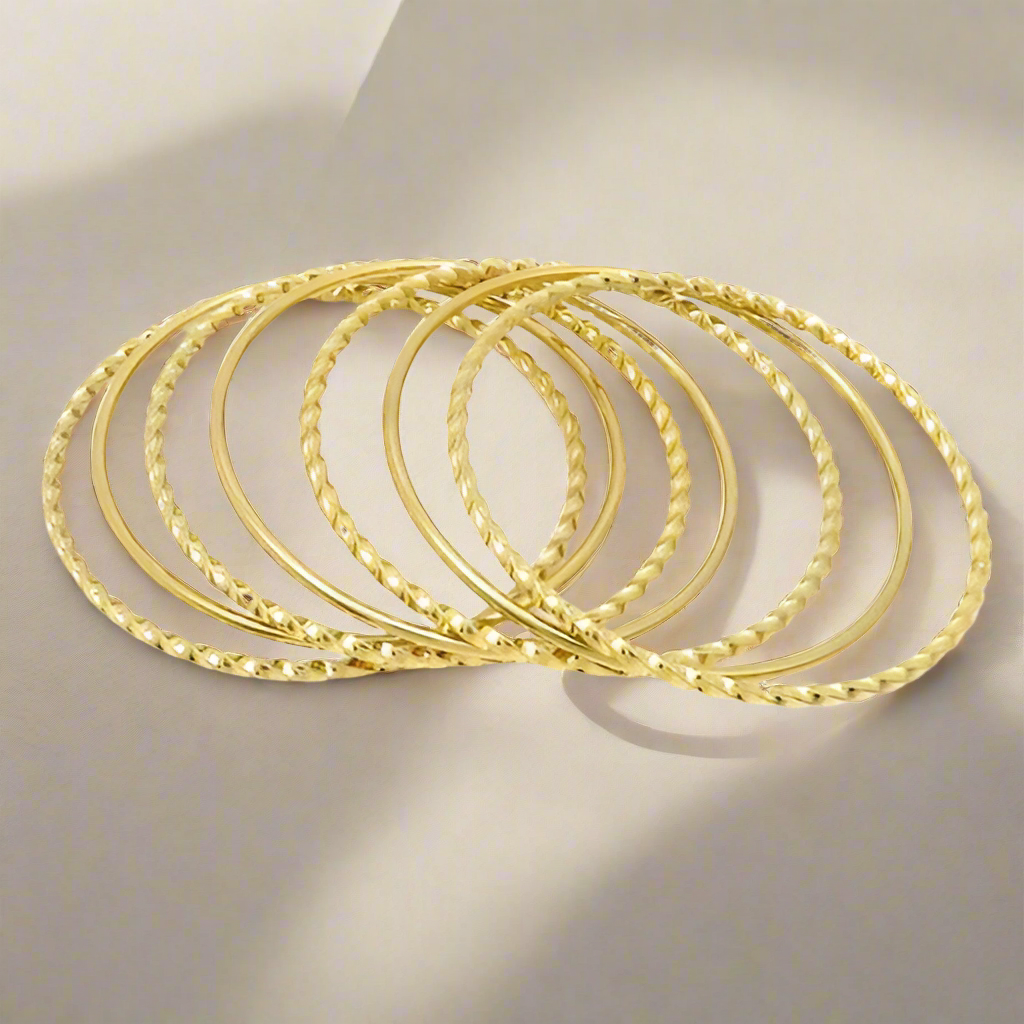 Bracelet joncs 7 pièces Malorie