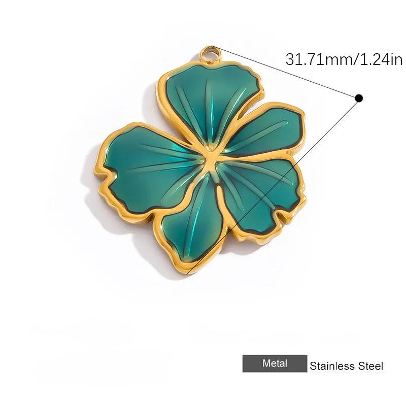 Charms Fleur bleu Dafy