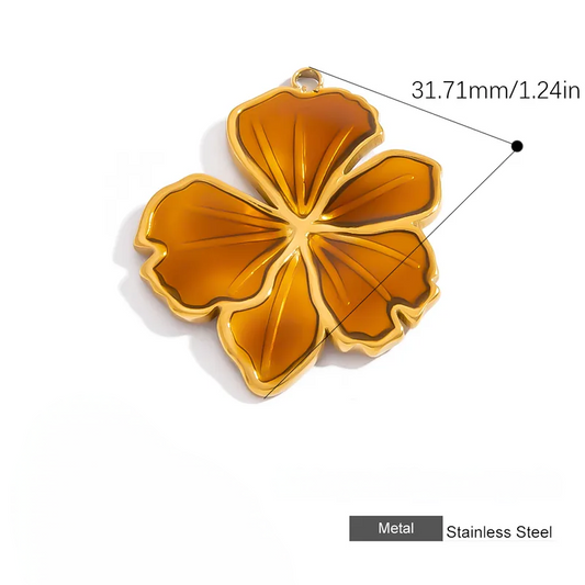 Charms Fleur Maron Dafy