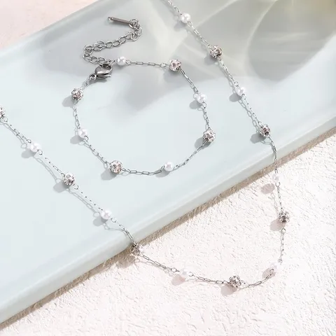 Parure collier + bracelet