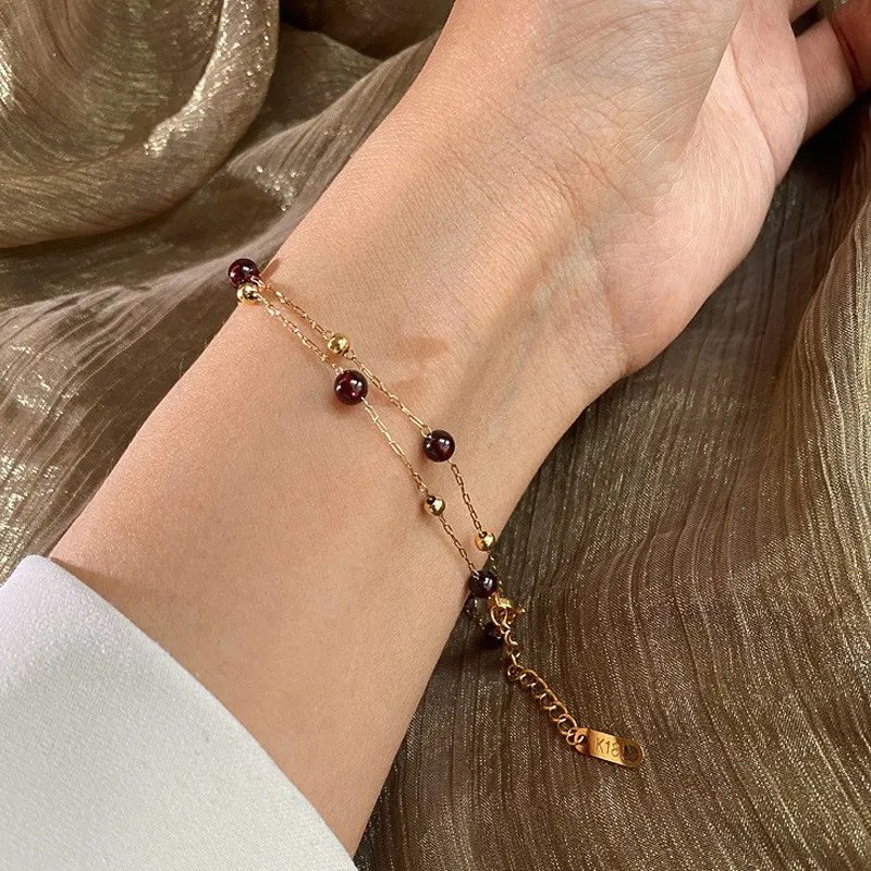Parure Collier + Bracelet Delphine