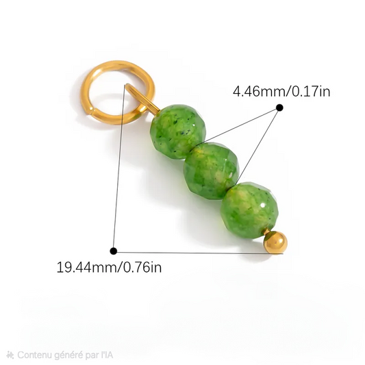 Charms perle verte