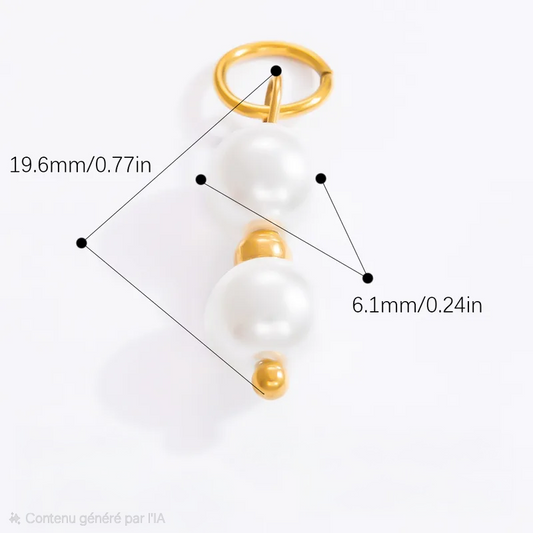 Charms perle bladoré