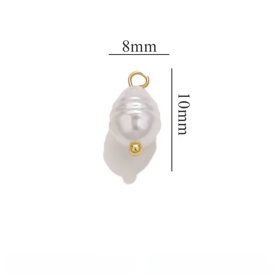 Charms perle blanche