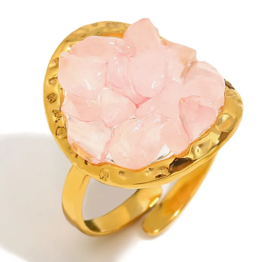 Bague Quartz rose