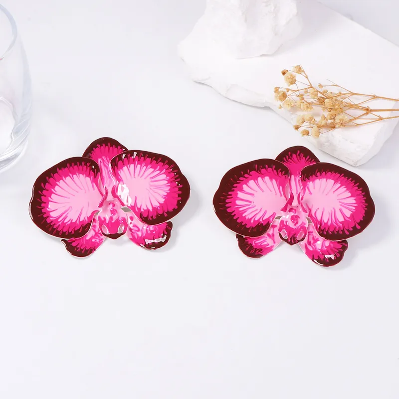 Boucles d'oreilles Orchidée