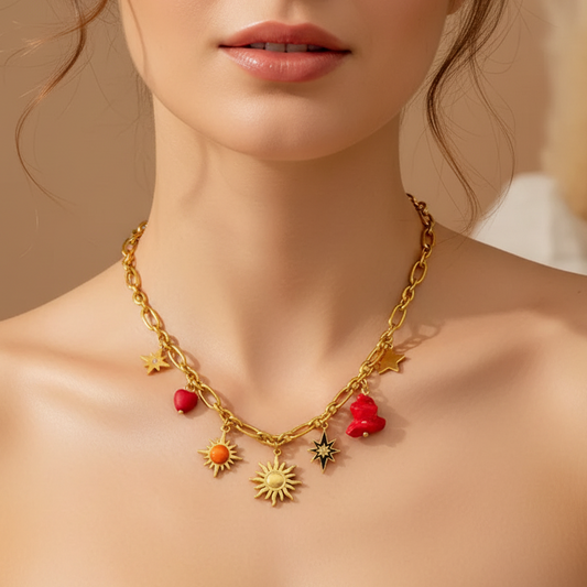 Collier Solena rouge
