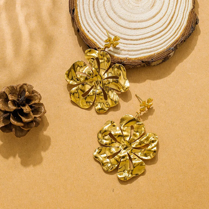 Boucles d'oreilles Hibiscus
