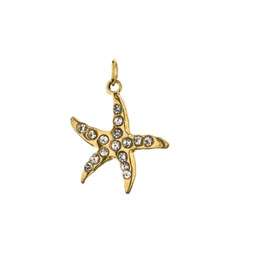 Charms etoile marin strass