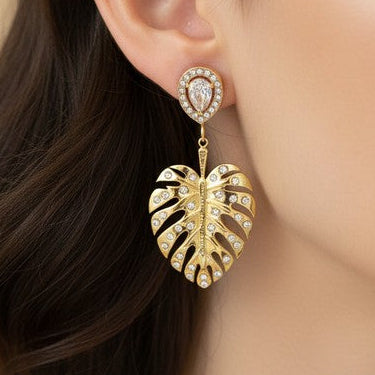 Boucles d'oreilles Monstera