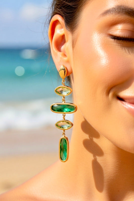 Boucles d'oreilles Cristaux