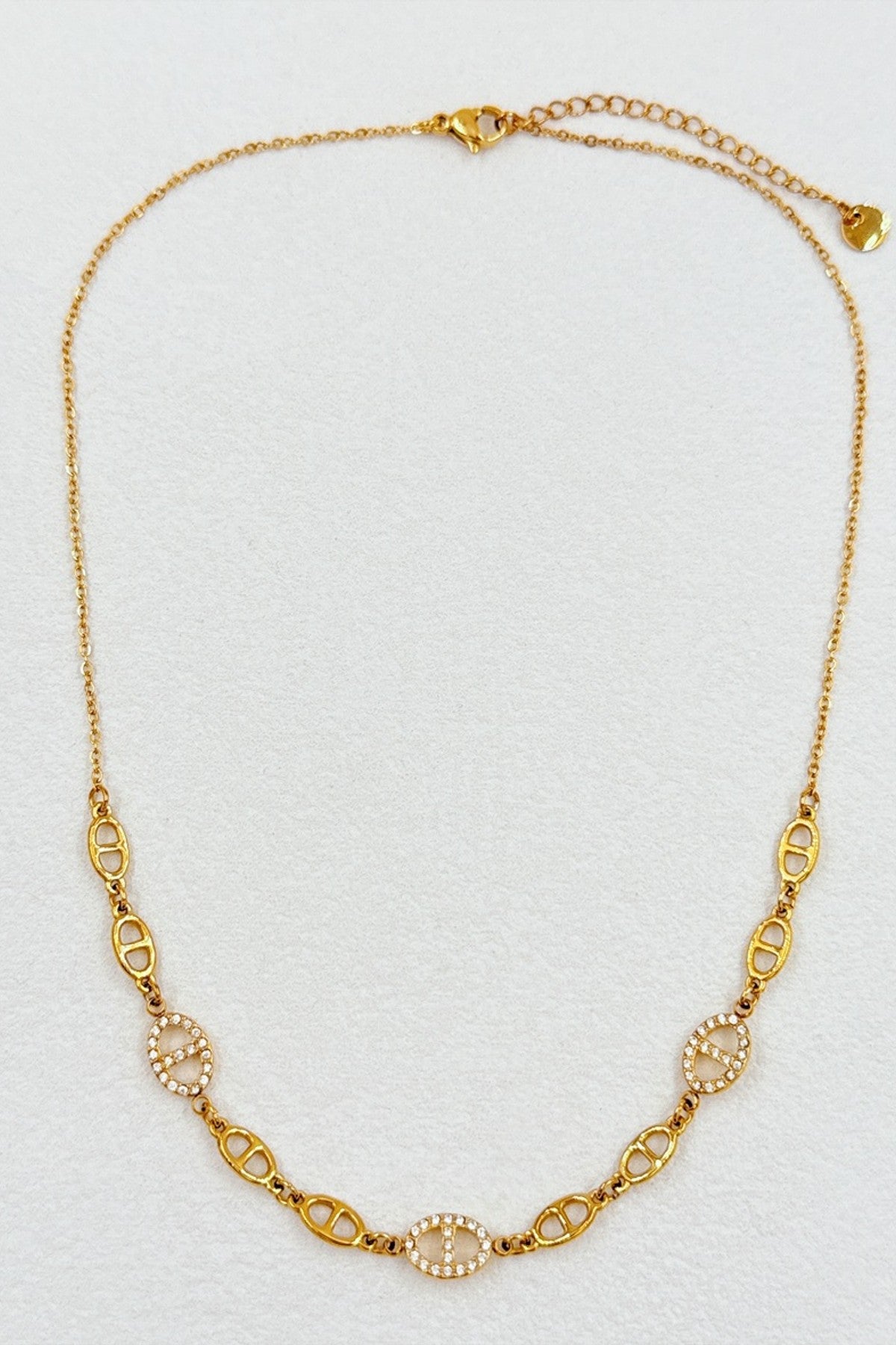 Collier maille marine