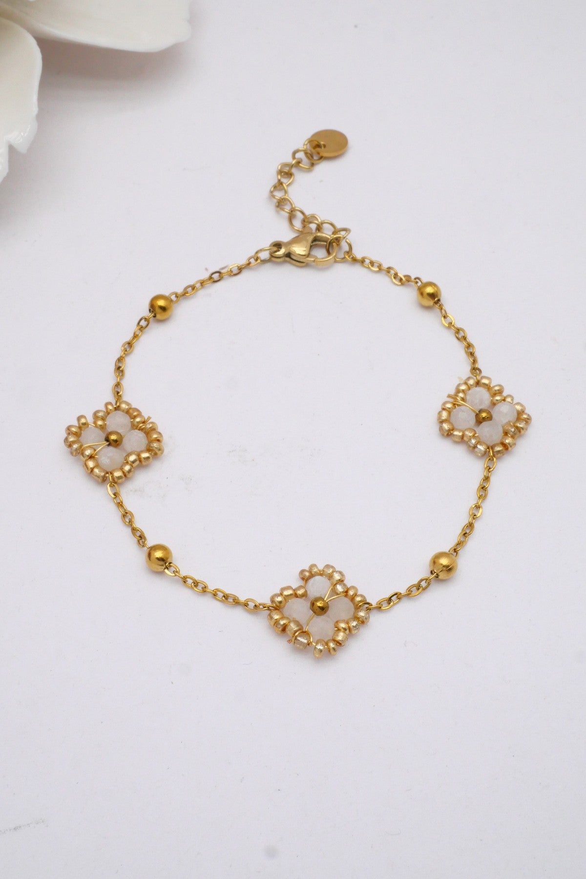 Bracelet Fleur perles