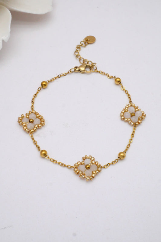 Bracelet Fleur perles
