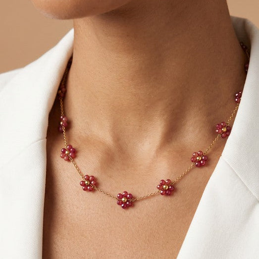 Collier marguerite 3 coloris