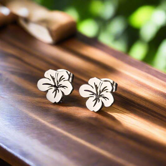 Boucles d'oreilles hibiscus 🌺