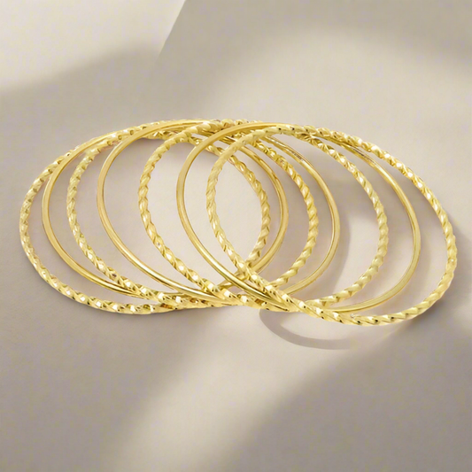 Bracelet joncs 7 pièces Malorie