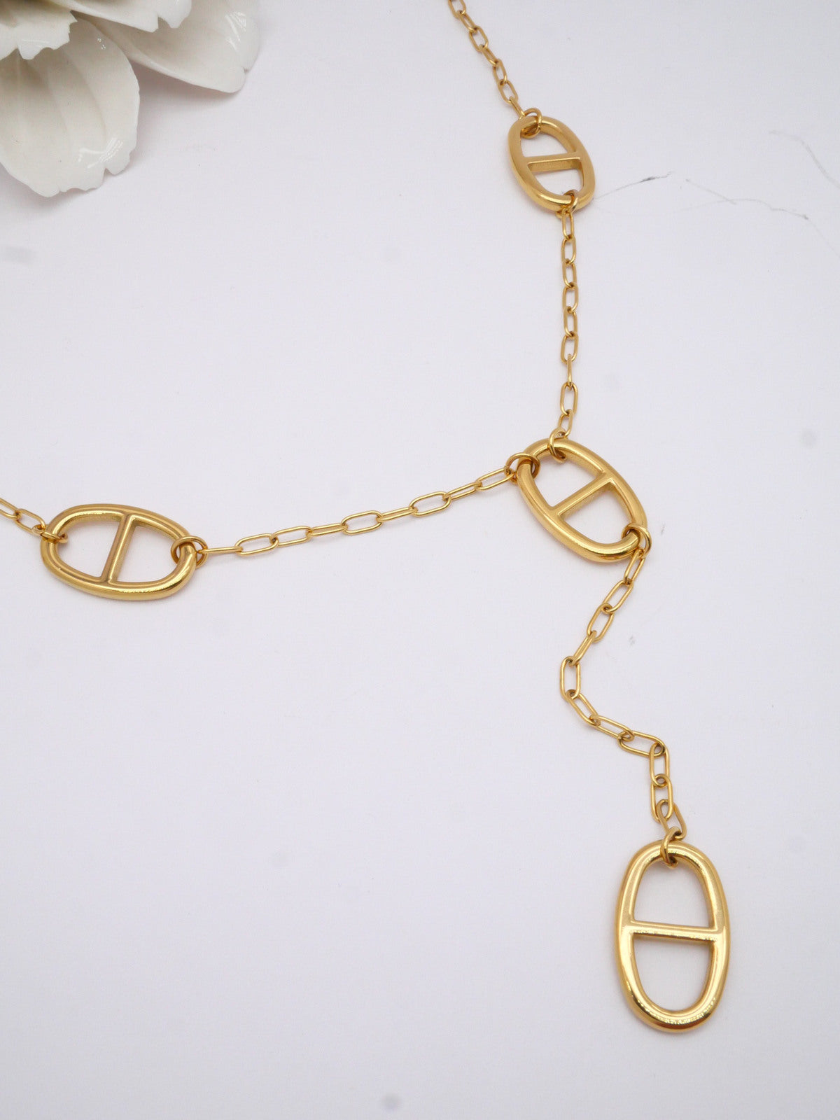 Collier Y Maille Marine