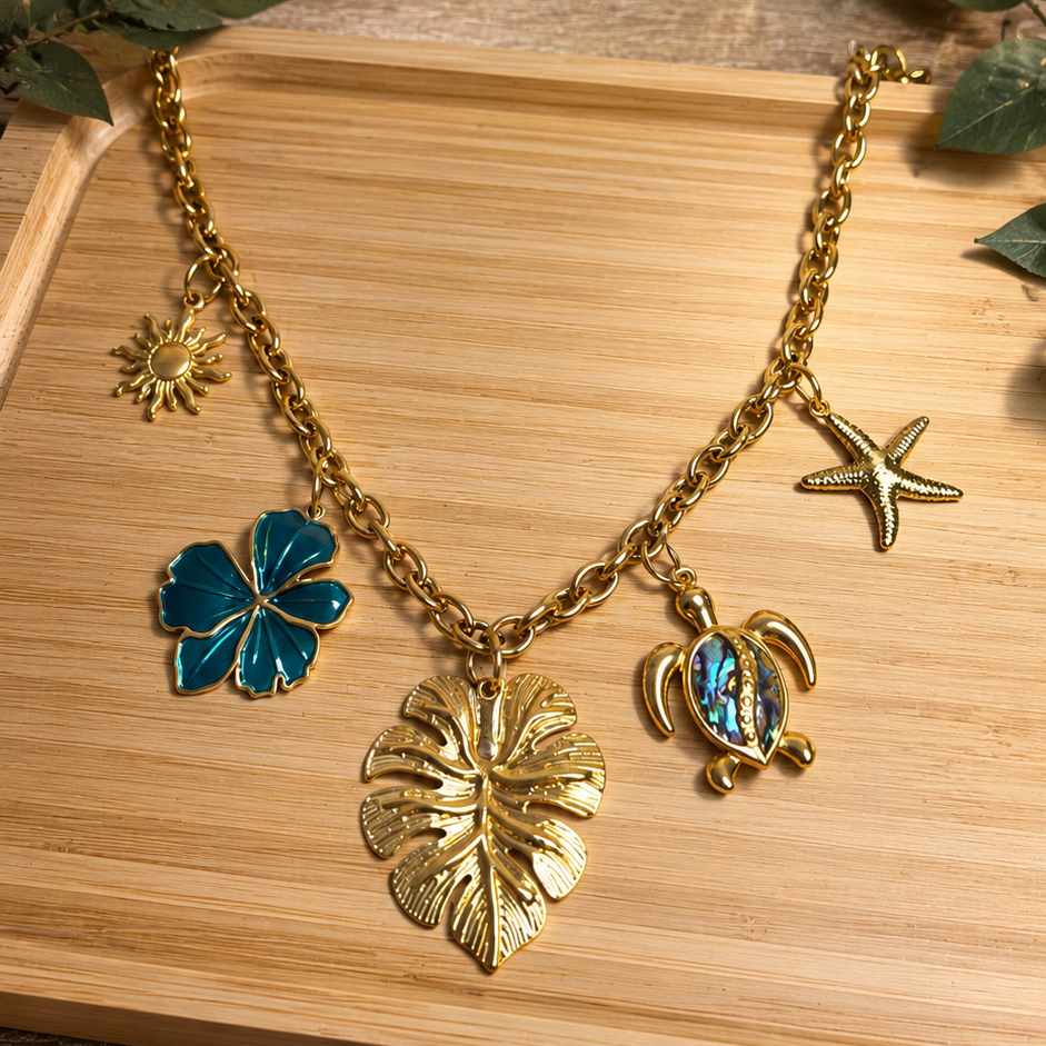 Collier  Monstera